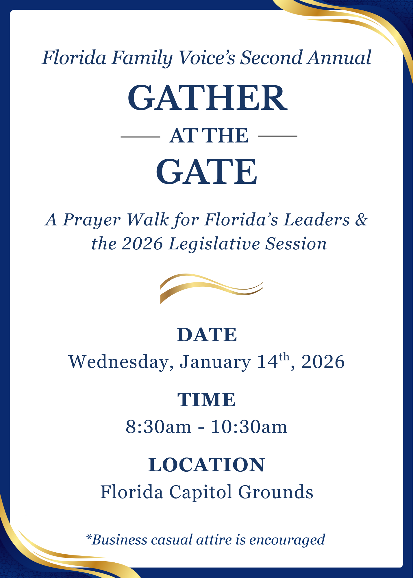 gather at the gate