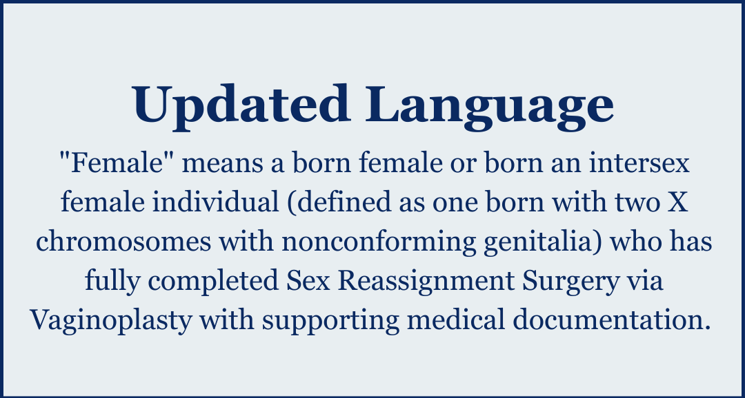 updated language